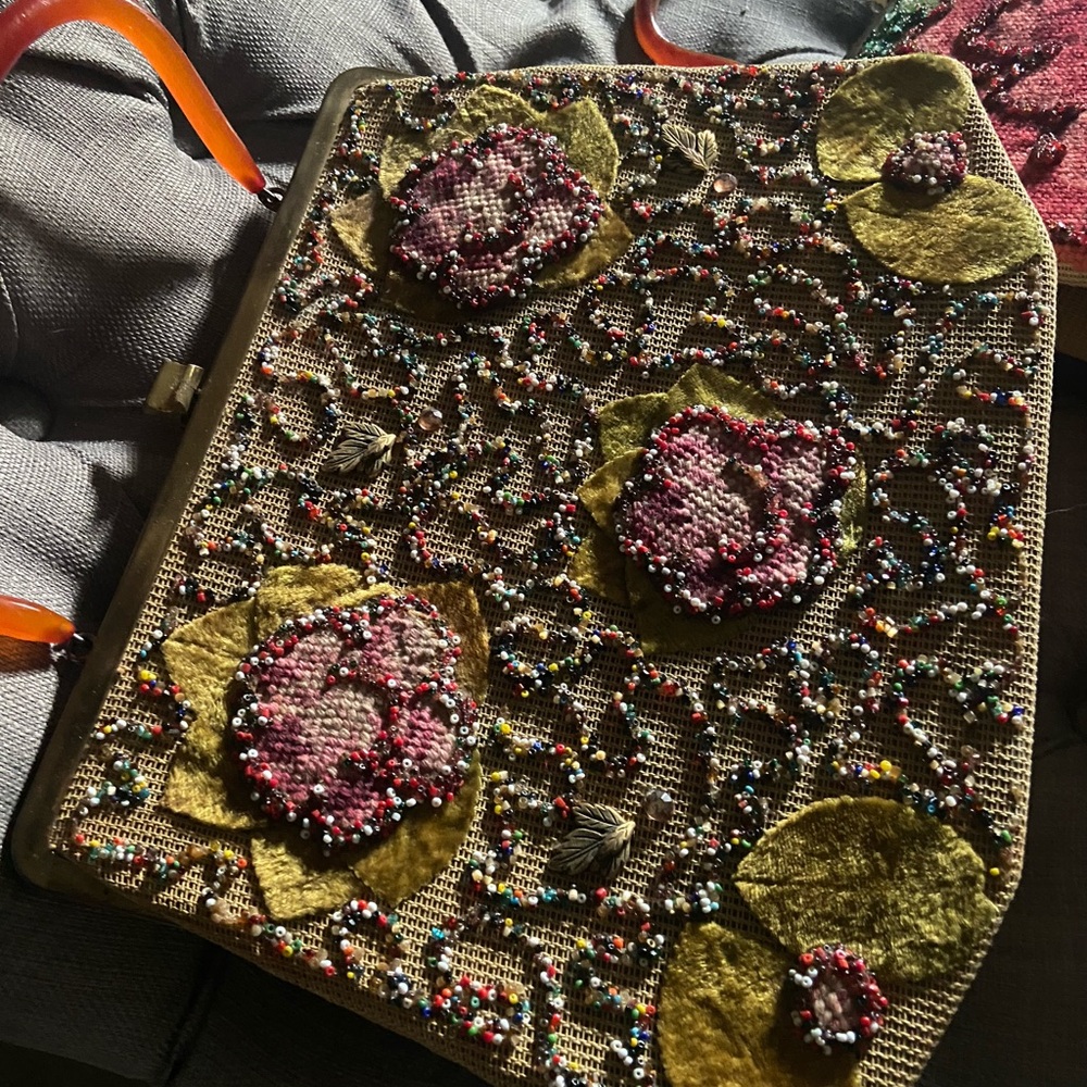 Vintage Soure New York Floral  Handbags Lot of 2 - Picture 3 of 4